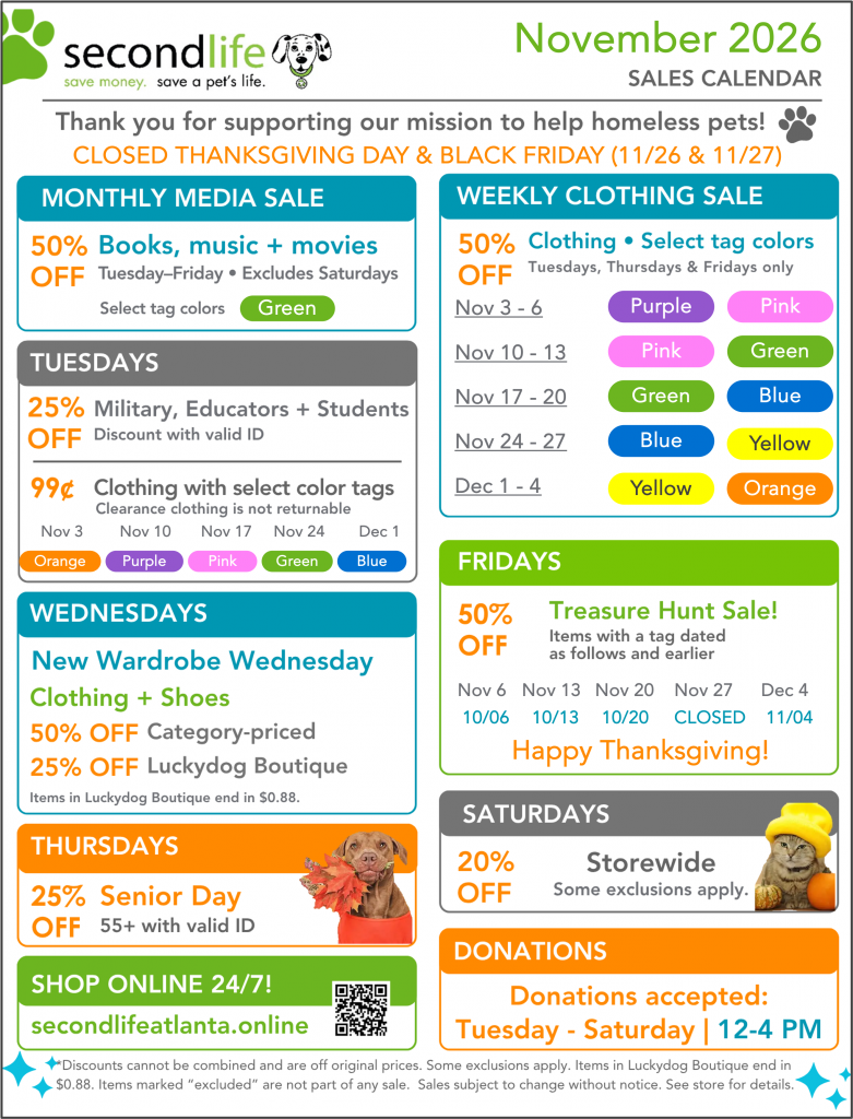 November In-Store Sales
